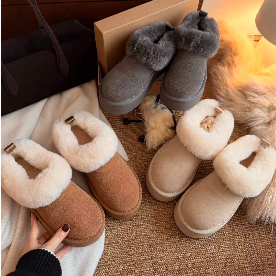  BAO/宝小姐2025冬毛绒厚短筒保暖韩版百搭舒适时尚雪地靴251020主图