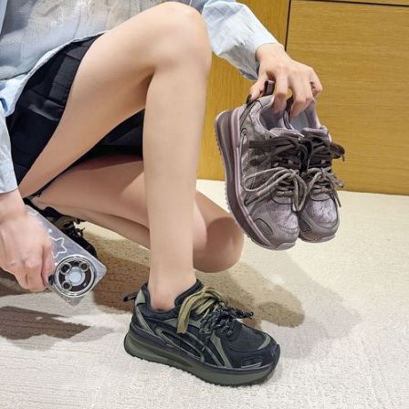 秋季上新时尚百搭休闲德训女鞋气质软底个性冷粘工艺 Y 检 0011