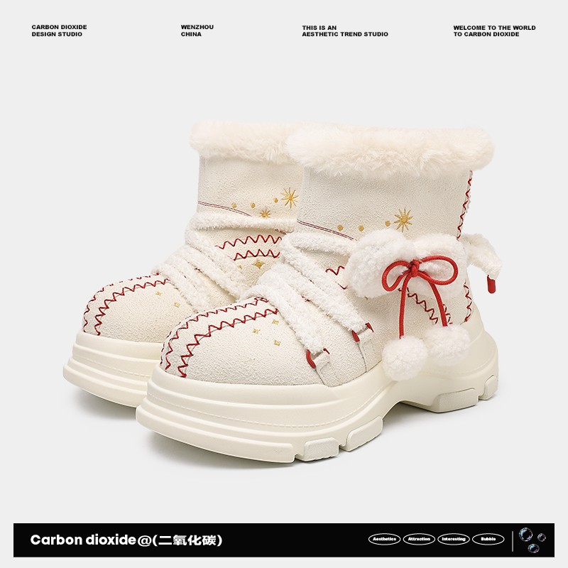 时尚百搭防滑套筒时尚雪地靴秋冬棉靴宝宝-9102/9150主图