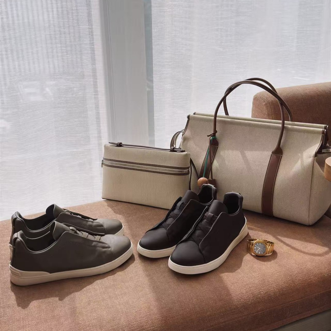 【GGG】stich高端老钱支线小牛皮板鞋 秋冬商务奢感休闲鞋平底板鞋 主图