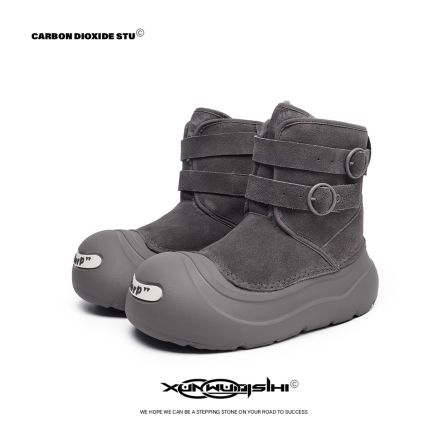 雪地靴保暖休闲情侣时尚雪地靴加厚高帮冬季-6669/6661