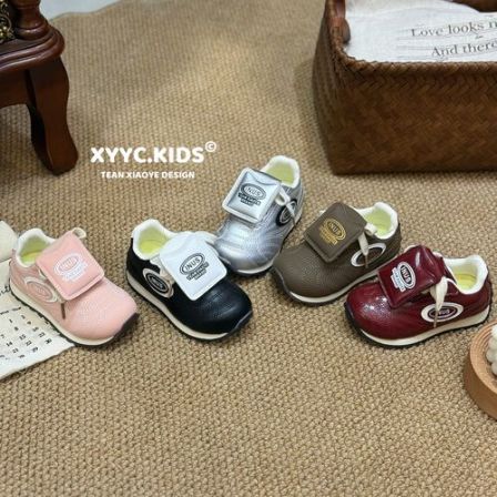 【小也-足弓机能鞋】（单里+加绒）秋冬韩系加绒男女童软底防滑运动鞋