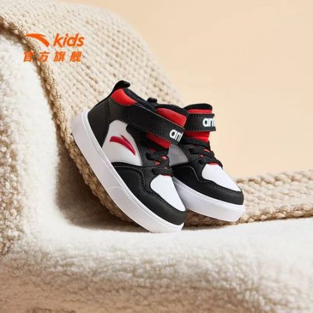 【双十一专享】加绒安踏儿童男婴童棉鞋春高帮防滑保暖婴幼童