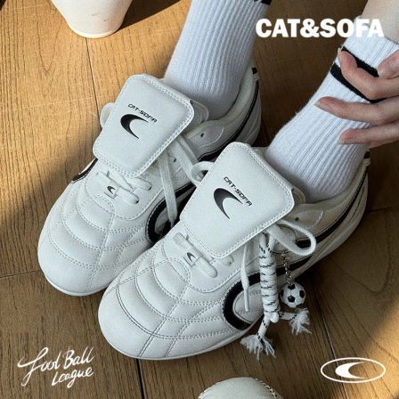 猫与沙发/双C足球鞋新款轻便系带赛车鞋男女同款运动休闲德训鞋