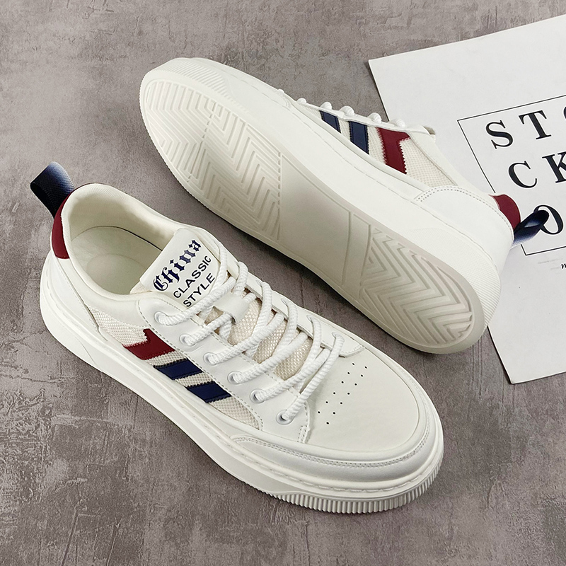 男鞋秋季2025新款男士休闲运动潮板鞋秋季百搭经典小白鞋子男鞋主图