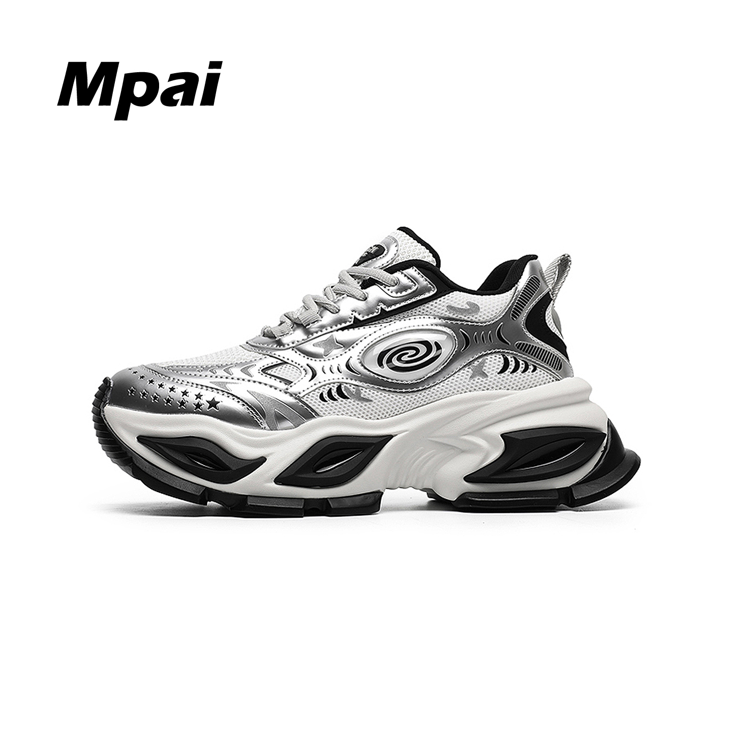 梦牌 街头时尚老爹鞋百搭小个子8CM内增高厚底运动休闲潮鞋 男款主图