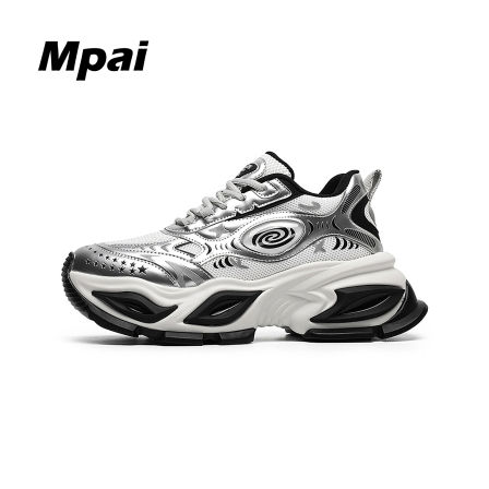 梦牌 街头时尚老爹鞋百搭小个子8CM内增高厚底运动休闲潮鞋 男款