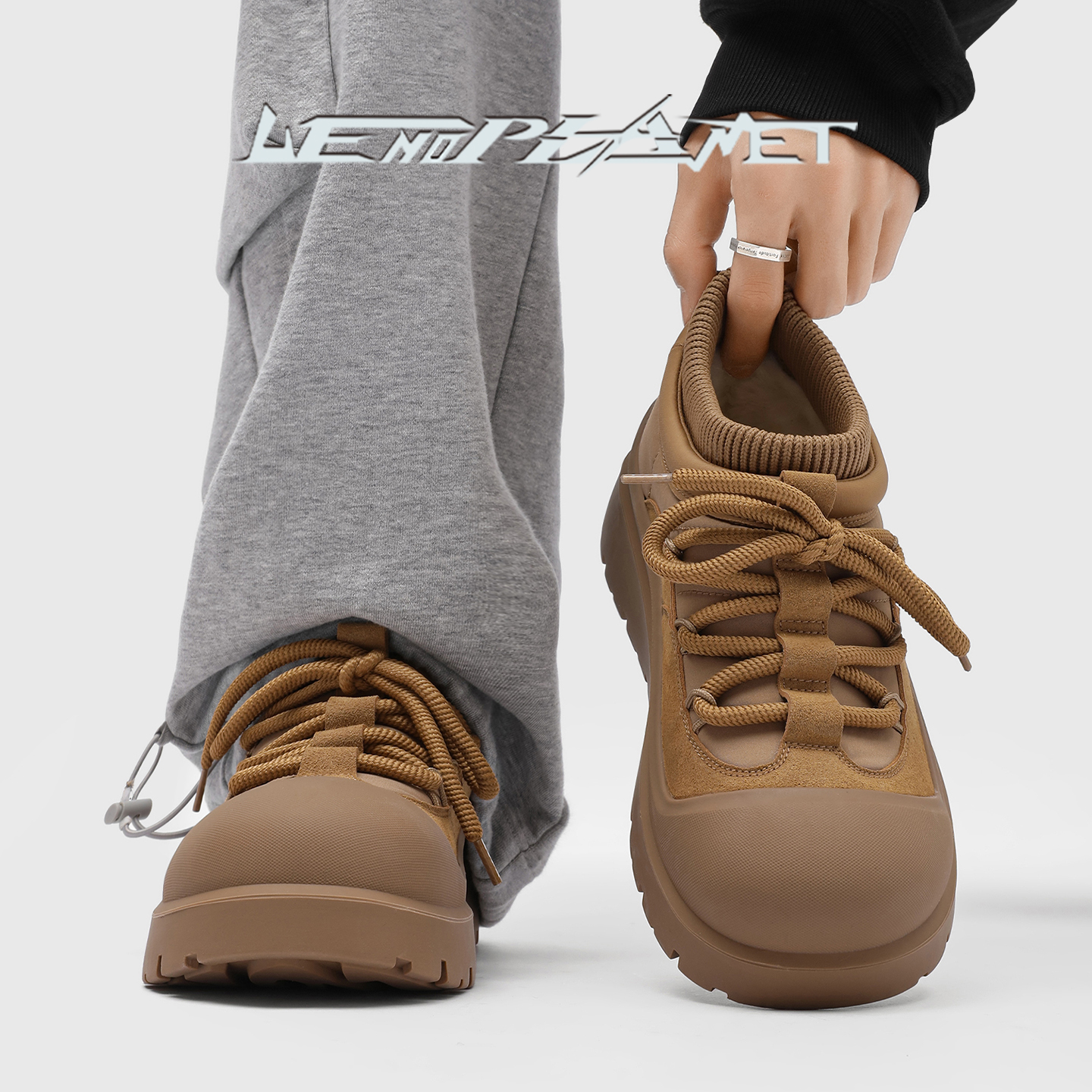 2025新款雪地靴时尚百搭保暖御寒面包鞋情侣加绒加厚东北大棉鞋主图