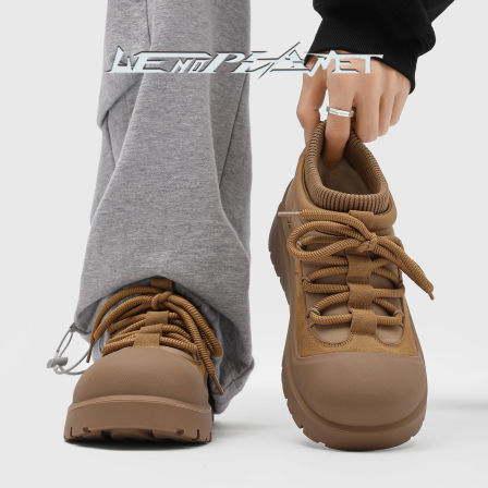 2025新款雪地靴时尚百搭保暖御寒面包鞋情侣加绒加厚东北大棉鞋