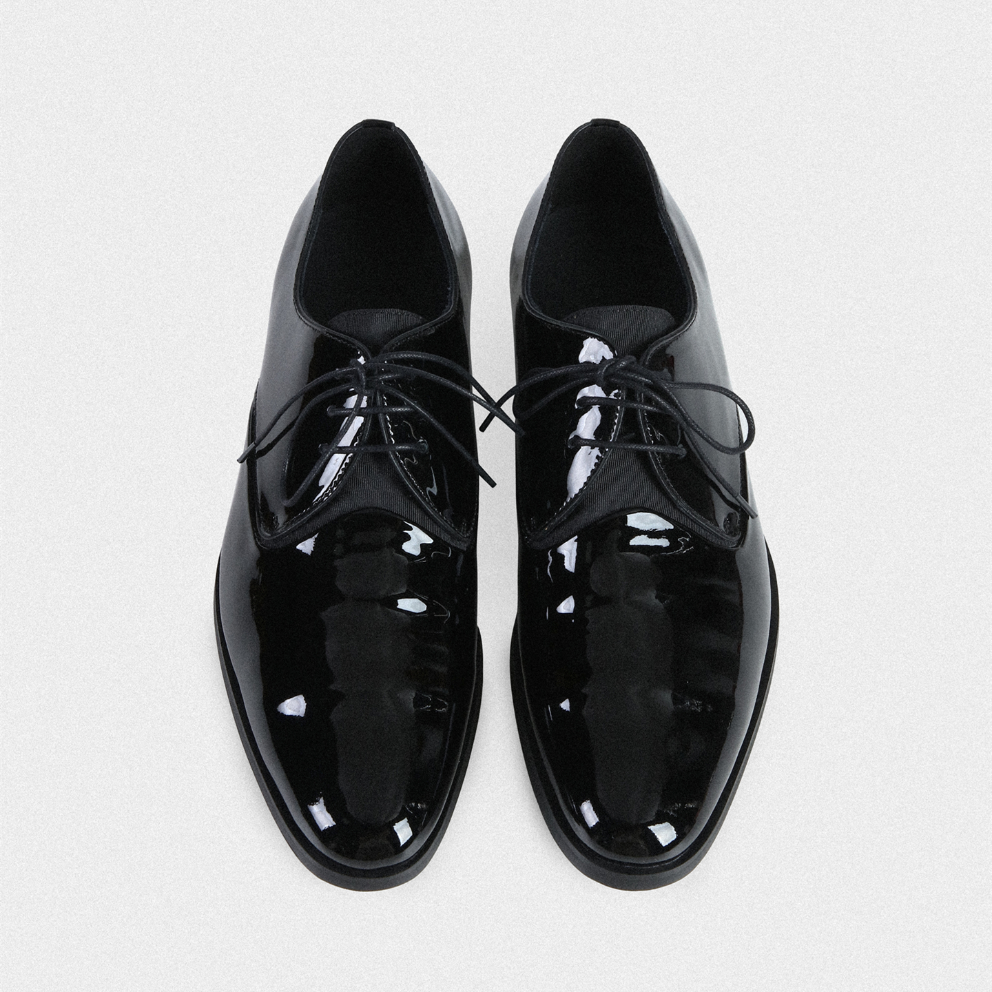 Borrowed Project 005尖头亮面褶纹切尔西固特异西部雅痞牛津皮鞋主图