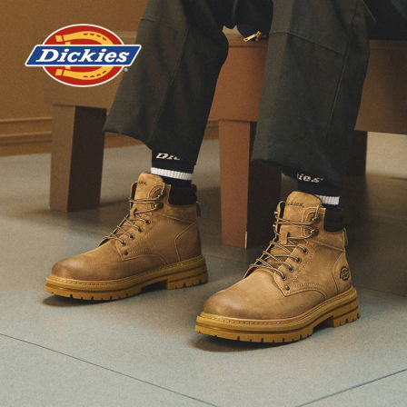 曾可妮同款Dickies马丁靴男2025秋冬户外工装靴情侣加绒登山靴子