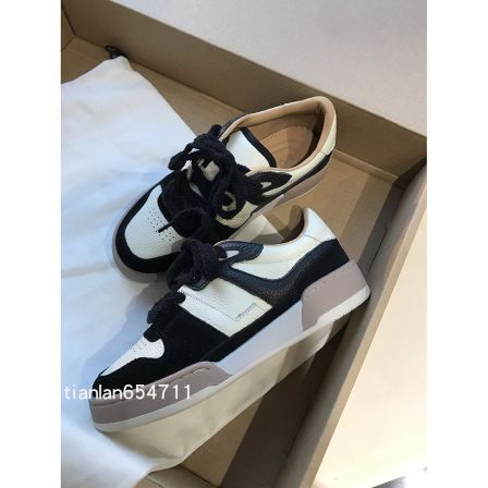 品相篙级~荔枝纹头层牛皮真皮内羊皮平跟低帮拼色板鞋休闲阿甘鞋