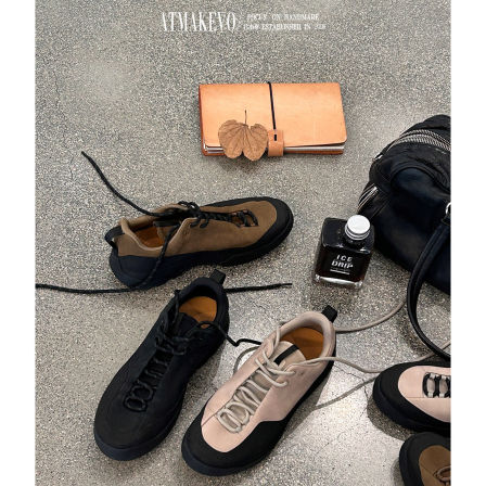 吕小布 | 健身户外登山鞋 秋冬新款真皮御寒徒步运动鞋减震休闲鞋