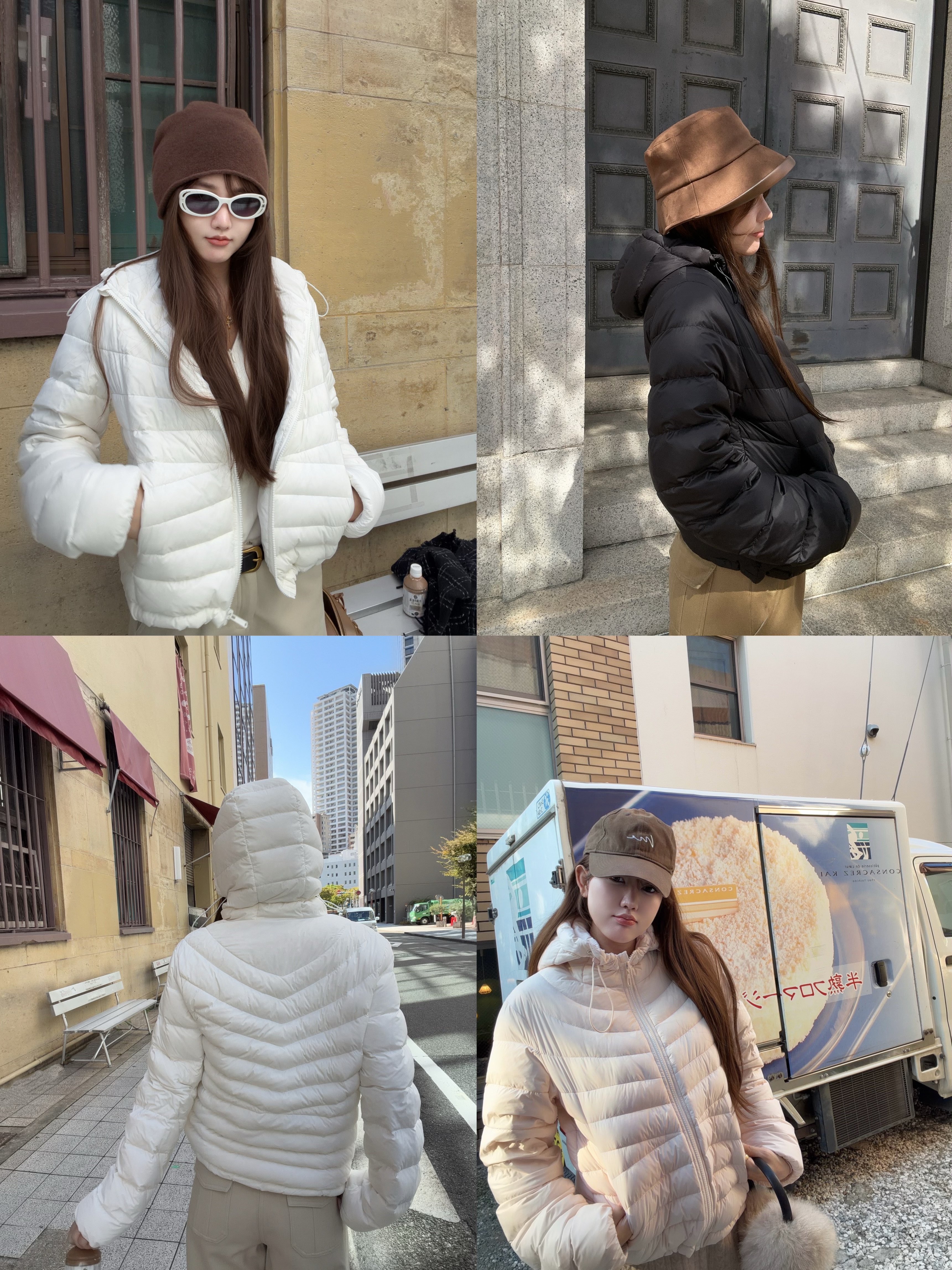 罗女士__我的C位！‘甜甜的排骨’   轻盈型90白鸭绒连帽羽绒服冬主图