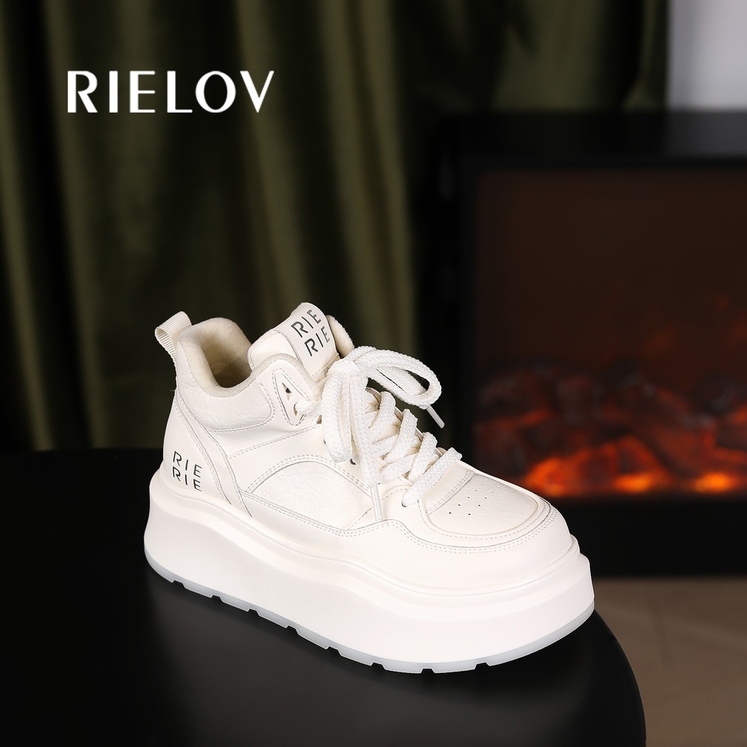 【RIELOV●皎月2.0】加绒增高6cm时尚潮流百搭女士休闲鞋51028-1主图