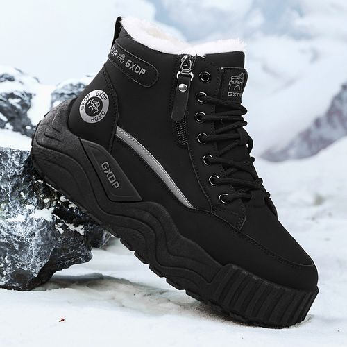 森刻加厚棉靴潮流鞋子保暖时尚雪地靴雪地靴休闲圆头防滑主图