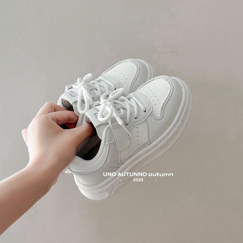 「UNO AUTUNNO」女中大童百搭休闲鞋时尚运动加绒小白鞋板鞋531003主图