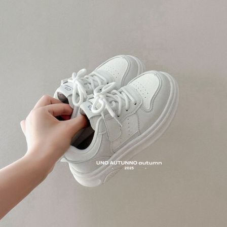 「UNO AUTUNNO」女中大童百搭休闲鞋时尚运动加绒小白鞋板鞋531003