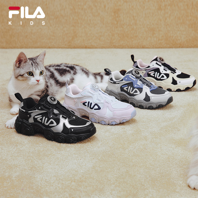 【先加购！烈儿炸烈双11】FILA斐乐儿童跑步鞋男女童猫爪运动鞋子主图