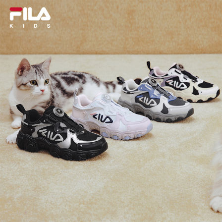 【先加购！烈儿炸烈双11】FILA斐乐儿童跑步鞋男女童猫爪运动鞋子