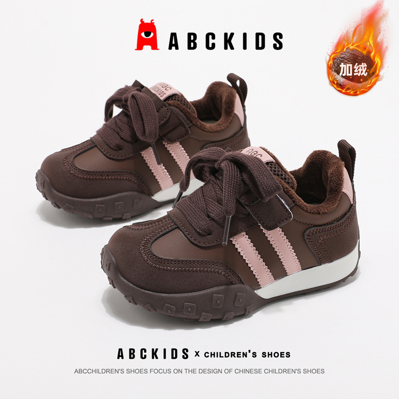 ABCkids童鞋儿童二棉鞋女孩2025冬季新款保暖冬鞋女童加绒运动鞋主图