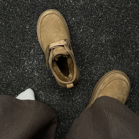 2025冬季新款雪地靴男加绒皮毛一体真皮零下40度东北防寒棉鞋保暖