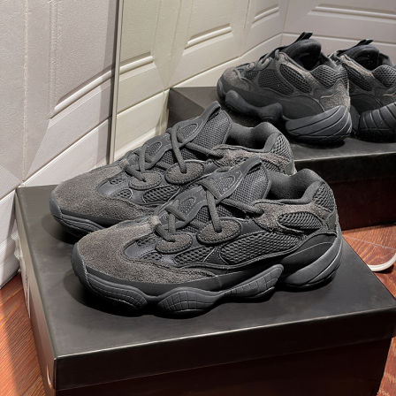 库椰子鞋500黑色男款老爹鞋黑武士厚底复古厚底增高复古运动鞋子