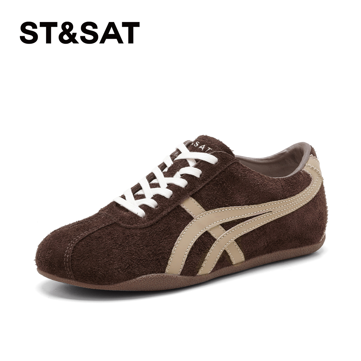 星期六德训鞋女款2025爆款时尚气质女鞋复古休闲运动鞋内增高板鞋主图