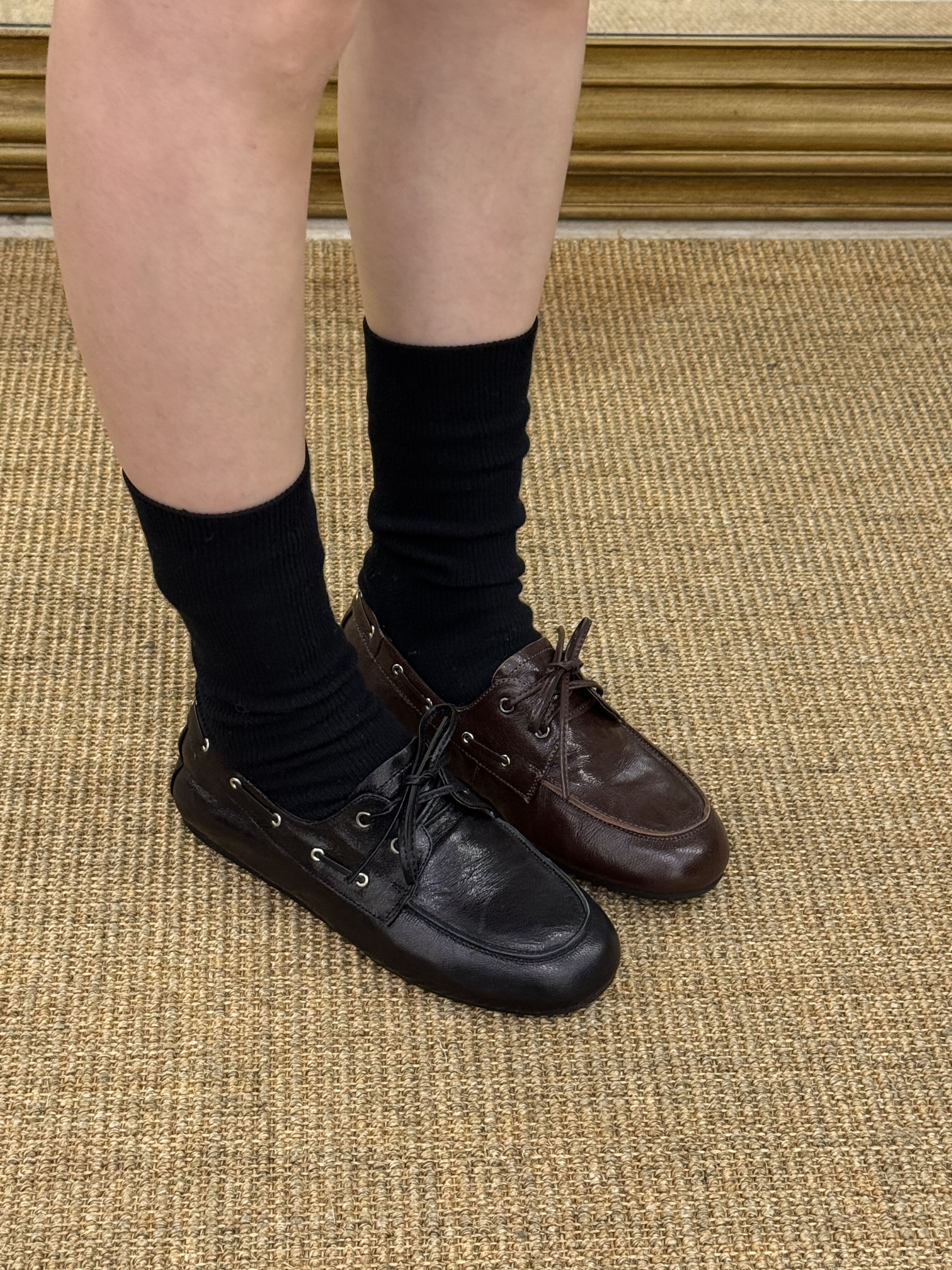 MFX 全羊皮复古系带m*u单乐福鞋百搭软底豆豆鞋69-006主图