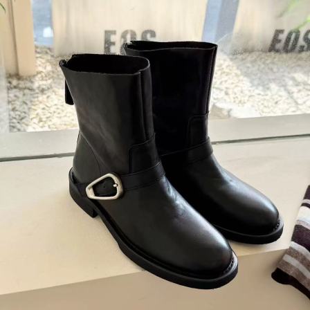 MFX 马丁靴英伦风川西草原旅行洋气皮带扣切尔西小短靴166-51