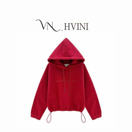 【邂逅美人】2025秋冬新款时尚气质休闲加绒连帽卫衣L5536