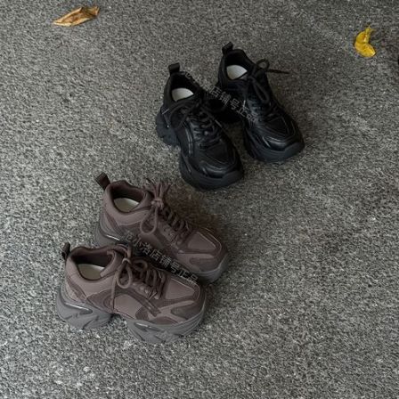 【范小洛】+10cm内增高老爹鞋女2025新款秋季小个子厚底休闲鞋