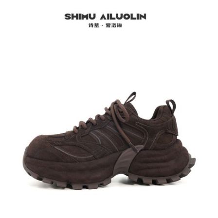 诗慕·爱洛琳 【晚风轮廓】防滑休闲透气厚底复古百搭秋冬加绒老爹鞋