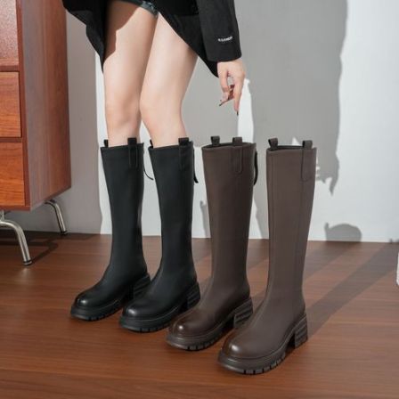 2025新款正品长靴百搭瘦瘦靴子女长筒靴冬季女鞋马丁靴气质高筒靴