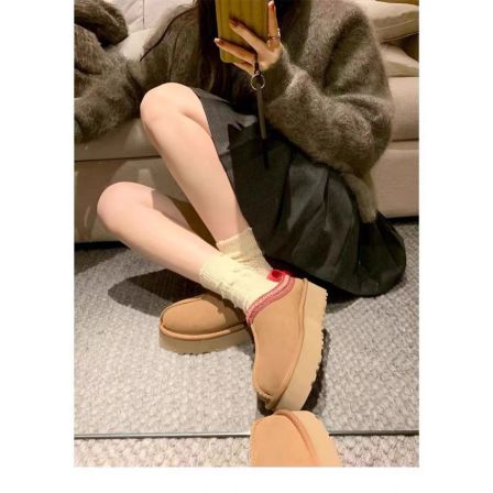 徐秋阳 厚底半拖 时尚简约舒适内里雪地靴