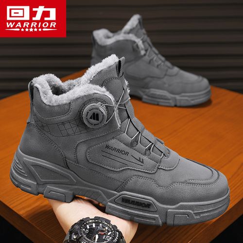 回力雪地靴冬季加绒加厚保暖东北大棉鞋防滑防水户外高帮马丁靴主图