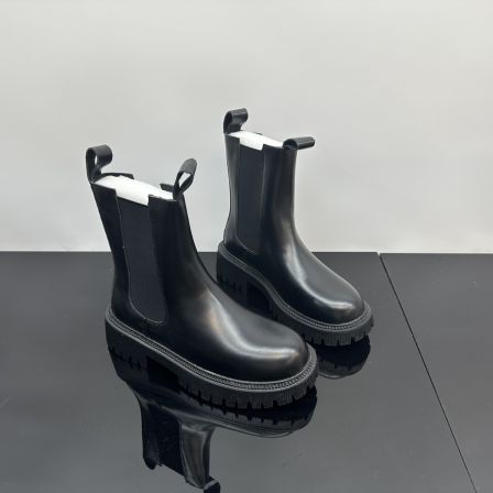 秋冬新品百搭时尚女士防水马丁靴加绒增高瘦瘦烟管靴子 X 检 6605