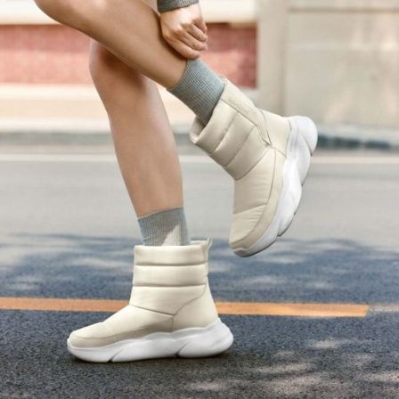 斯凯奇|2025秋冬新款女鞋冬靴加绒保暖雪地靴面包靴时尚168065