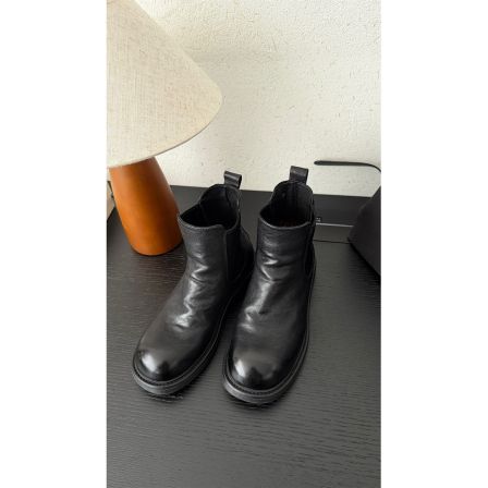 苏安家｜“水洗马皮” 脚感一绝！一眼高级！定制马皮短靴切尔西靴