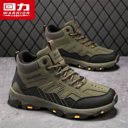 回力男鞋2025新款秋冬皮面休闲运动工作劳保鞋耐磨防滑跑步老爹鞋