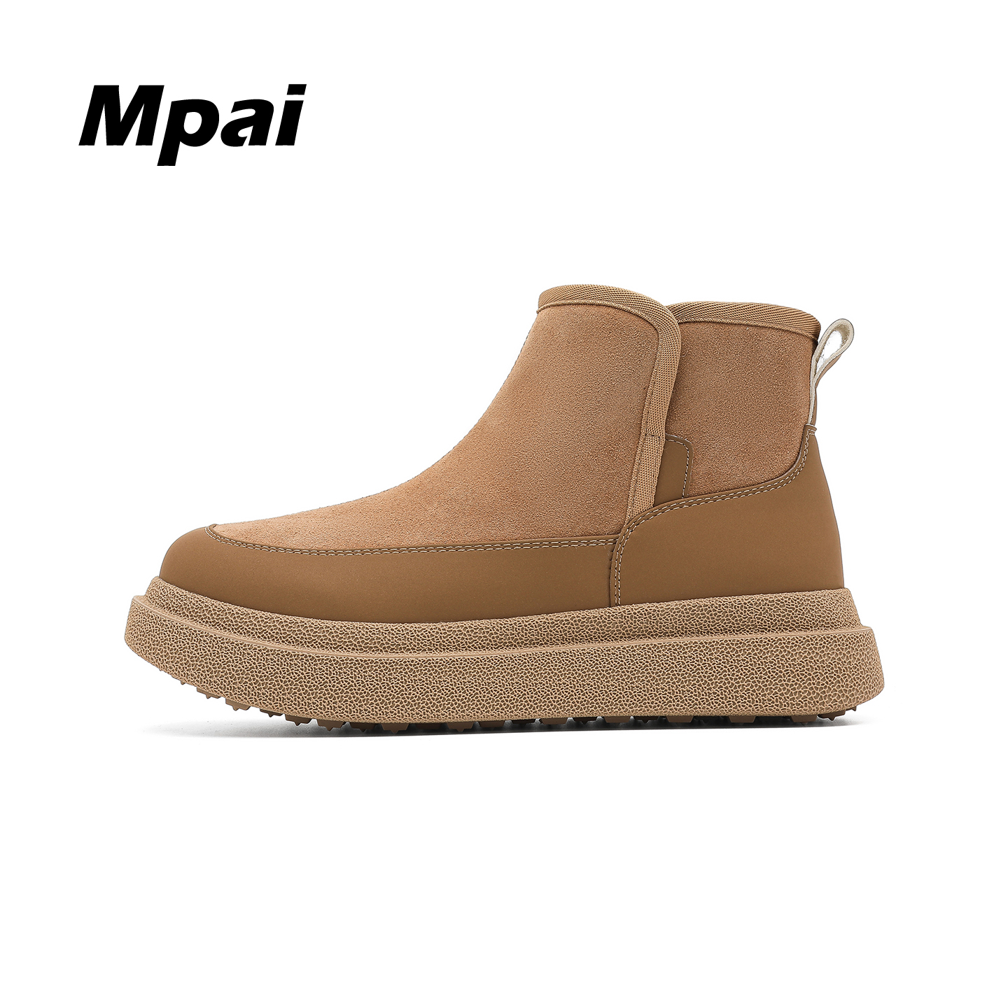 梦牌 时尚复古雪地靴百搭加厚保暖东北棉鞋厚底防滑短靴子 男女款主图