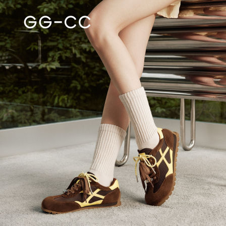 GG-CC复古撞色德训鞋