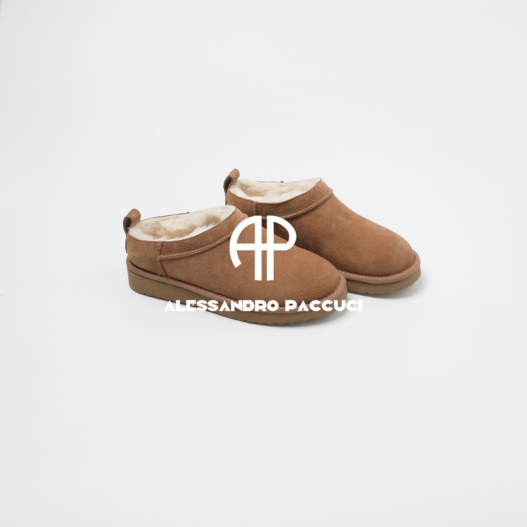 AP洛哥54121XX牛反绒+羊毛浅口雪地靴简约百搭时尚保暖休闲鞋主图