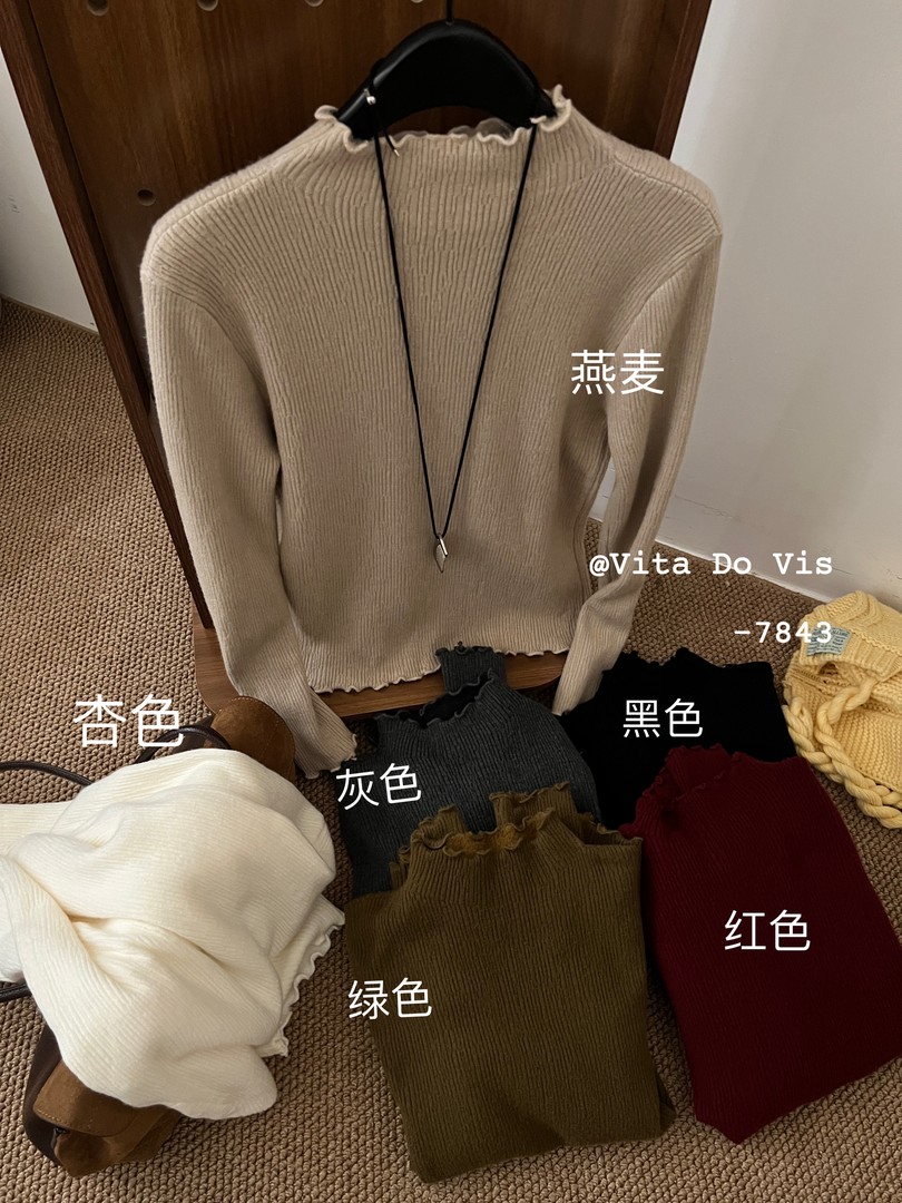 米多多  VITA#7843#时尚气质休闲打底（加厚水貂绒）主图