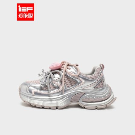 IEF/爱依服老爹鞋2025秋季新款韩系风时尚设计感低帮休闲运动鞋