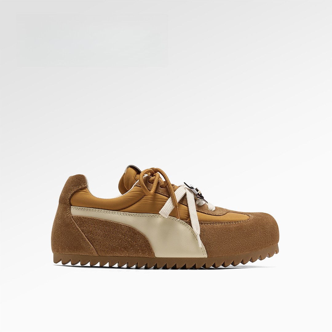 【跟高1.5cm】秋季新款时尚复古厚底德训鞋女内增高阿甘鞋3475主图