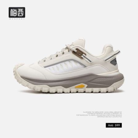 【梅西】秋季中跟透气系带休闲风网面鞋防滑舒适男鞋跑步YC8002