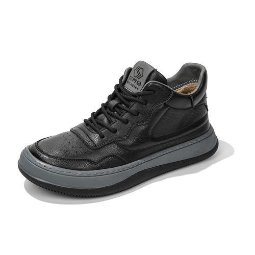 头层牛皮新款中邦小白鞋男百搭真皮简约时尚百搭休闲鞋S-4699主图