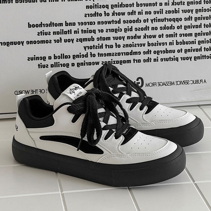 Foamsmile| 2025痞帅干净秋冬新款男款小众设计透气运动潮流板鞋主图