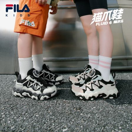 【斐乐儿童】2025年秋冬新款潮流时尚百搭儿童复古跑鞋K14B531105